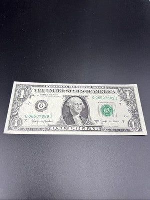 1963 B $1 Barr FRN Federal Reserve Note Uncirculated #889