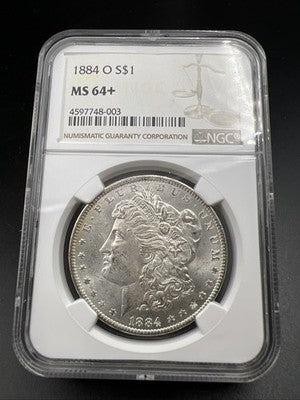 1884 O $1 Morgan Silver Dollar Coin NGC MS64 + Plus Choice BU Certified