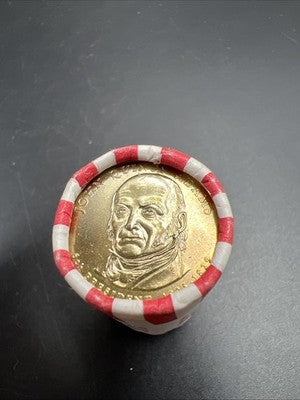 2008 P John Quincy Adams Presidential Dollar US Mint BU Roll 25 Coins