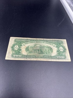 1928 G $2 Two Dollar Legal Tender United States Red Seal Note Good Circ #914