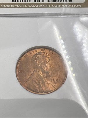 1945 S 1c Lincoln Wheat Cent Penny MS67 Some Toning #001