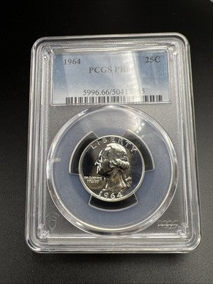 1964 25c Washington Silver Quarter Coin PR66 #65 PCGS