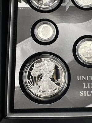 2018 Limited Edition US Silver Proof Set Complete w/ Box COA sku#A