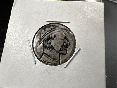 Hobo Buffalo Nickel Coin Modern Carving SKU#JJ