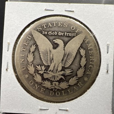 1890 CC Morgan Silver Dollar Coin AG About Good Circulated