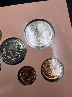 1994 Australian Uncirculated Set 8 Coin Set in Privately made Display Folder
