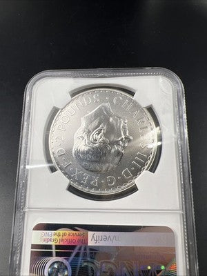2023 Great Britain UK 1 Oz Silver Britannia King Charles NGC MS69 #090