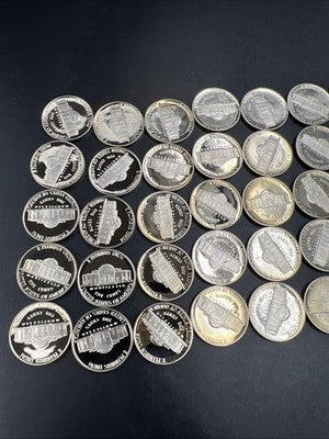 1992 S 5c Proof Jefferson Nickel 40 Coin Roll Choice Proof
