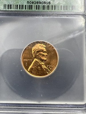1961 D Lincoln Memorial Cent Penny Coin ICG MS67 #516