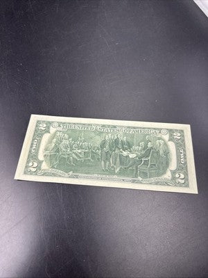 1976 $2 FRN Postal Bicentennial Two Bill Houston TX Denver Harbor Station CH AU
