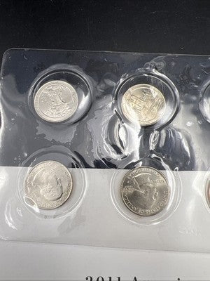 2011 P & D US Mint America the Beautiful Uncirculated 10 Coin ATB BU Quarter Set