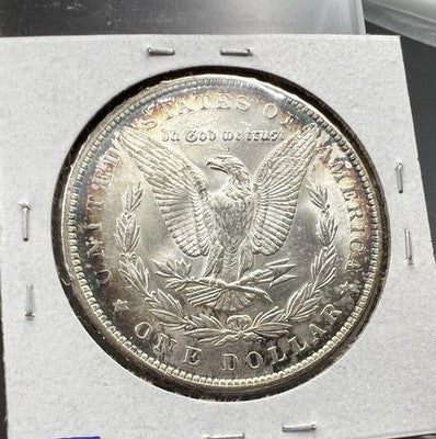 1889 P $1 Morgan Silver Dollar Coin CH BU Unc Neat Toning Toner
