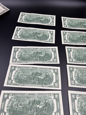20 Consecutive 1976 $2 Two Dollar FRN Federal Reserve Notes CH AU / CU UNC #36