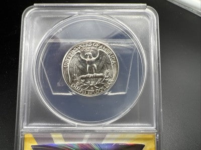 1961 D 25C Washington Quarter Silver Coin ANACS MS66 Gem BU #44