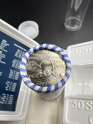 US Mint Certified 2003 D Missouri State Statehood Quarter Roll BU UNC
