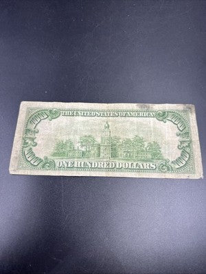 1934 A Mule $100 FRN Federal Reserve Note San Francisco District VG Circ #145