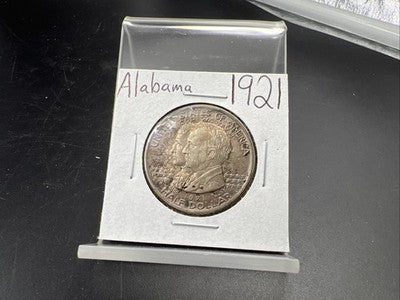 1921 50c Alabama Classic Commemorative Silver Half Dollar Coin AU About UNC