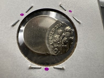 47% Off Center Error Roosevelt Dime Coin UNC
