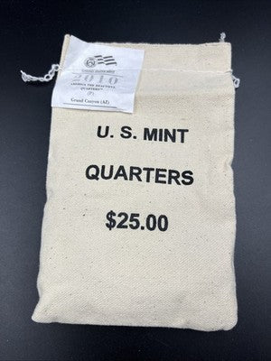 U.S. Mint Bag 100 2010 P Grand Canyon Arizona ATB Quarter Coins BU UNC