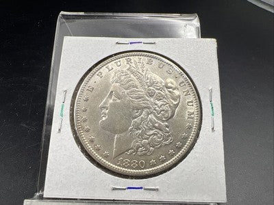 1880 O Micro o $1 Morgan Silver Dollar Coin AU About UNC #a