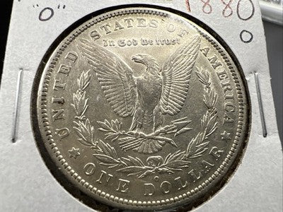 1880 O Micro o $1 Morgan Silver Dollar Coin XF Details