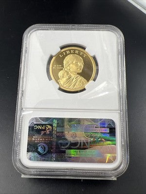 2011 S Sacagawea Wampanoag Treaty Native Brass Dollar Coin NGC PF69 UCAM #007