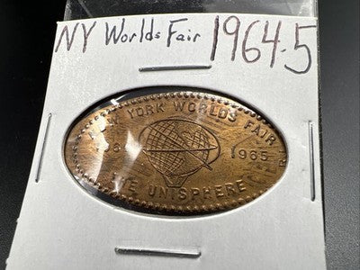 1964-5 New York World's Fair Elongated Cent The Unisphere BU UNC RB