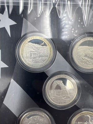 2014 Limited Edition US Silver Proof Set Complete w/ Box COA sk#a