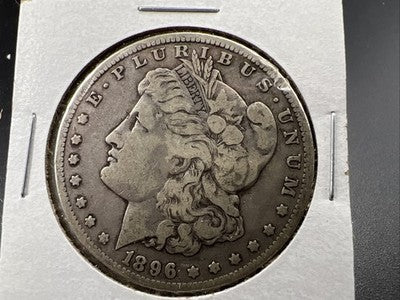 1896 O $1 Morgan Silver Dollar Coin VF Very Fine Circ SK#a