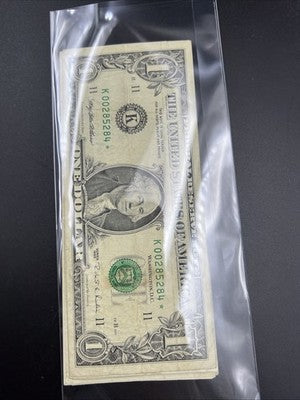 Lot of 10 1995 * $1 Star FRN Federal Reserve Notes VG + Circ #284