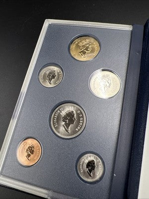 1996 Canada Specimen 6 Coin Gem Uncirculated Set w/ used Box COA