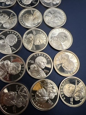 2004 S 25 Coin Proof Sacagawea Dollar Coin Roll