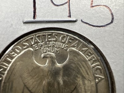 1959 P 25C Washington Quarter Silver Coin Gem BU Uncirculated Type B Rev Variety