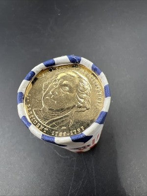 2007 D George Washington Presidential Dollar US Mint BU Roll 25 Coins
