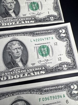 $2 Bill Collector's Lot 1976 1976 Postal FT Gordon GA 2003 A 2013 2017 Circ FRNs