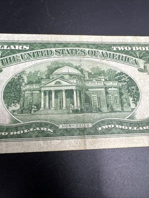 1928 F $2 USN United States Note Two Dollar Bill Red Seal VF Very Fine Circ #82