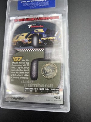 2001 Dale Earnhardt Card - 1987 7 Time Winston Cup Champion + Arizona 25c