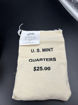 U.S. Mint Bag 100 2010 D Hot Springs Arkansas ATB Quarter Coins BU UNC
