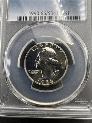 1958 25c Washington Silver Quarter Coin PR66 #61 PCGS