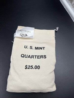 U.S. Mint Bag of 100 2008 P 25c Oklahoma State Statehood Quarters BU UNC