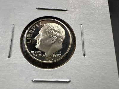 1997 S 10c Proof Silver Roosevelt Dime Coin SK#a