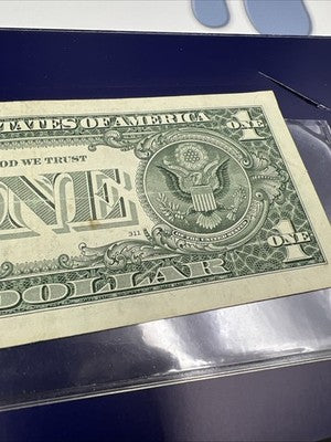 2009 $1 FRN Federal Reserve Note Lucky Serial Number 77735666 Fine Details