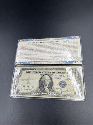 1935 D $1 One Dollar Wide Margin Variety Silver Certificate Fine Circ #76