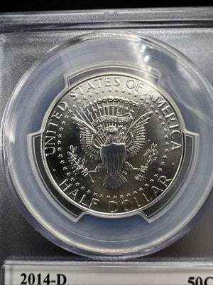 2014 D 50c Kennedy Silver Half Dollar Coin PCGS MS70 #495