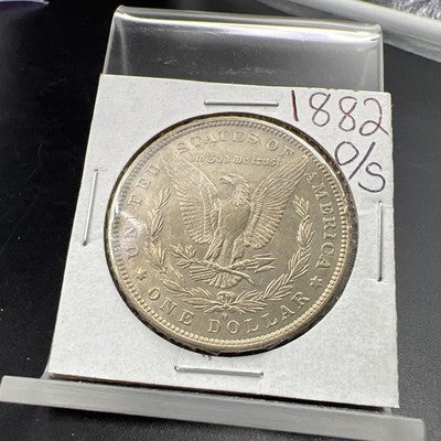 1882 O / S Morgan Silver Dollar Coin CH XF EF Extra Fine Circ