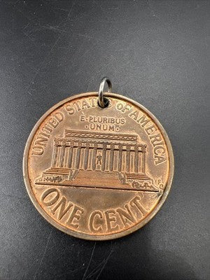 Large 1-2  Inch Novelty Coin/Pendant/Paperweight 1996 D Lincoln
