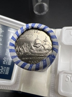 US Mint Certified 2000 D Virginia State Statehood Quarter Roll BU UNC