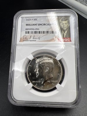 2025 P 50c Kennedy Copper Nickel Half Dollar Coin NGC BU #56