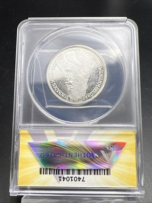 1955 G 5M West Germany Baden 5 Five Marks Silver Coin ANACS MS62 #041