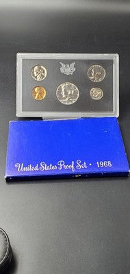 5 Set US OGP Clad Proof Set Lot Collection 1968 - 1972 S - 5 Total sets 25 Coins
